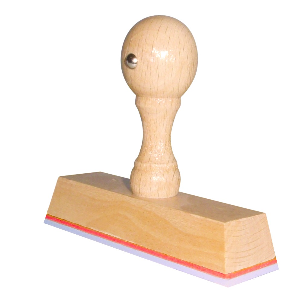Houten handstempel 90x25mm