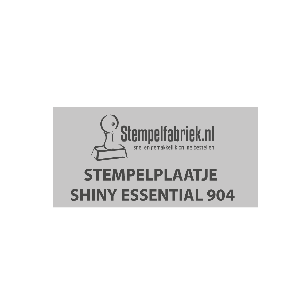 Tekstplaatje Shiny Essential 904