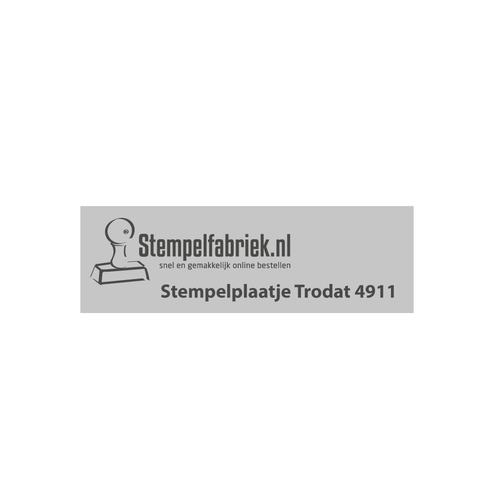 Stempelplaatje Trodat Printy 4911