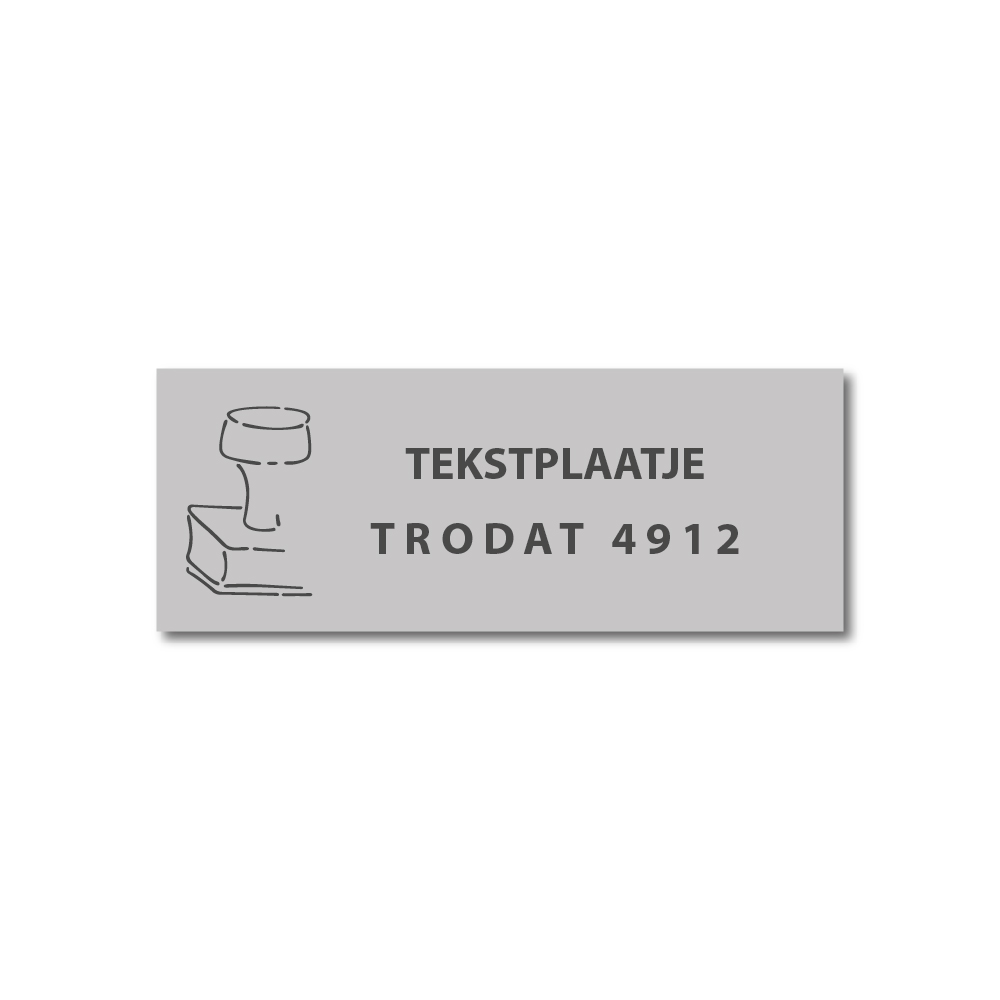 Tekstplaatje Trodat Printy 4912