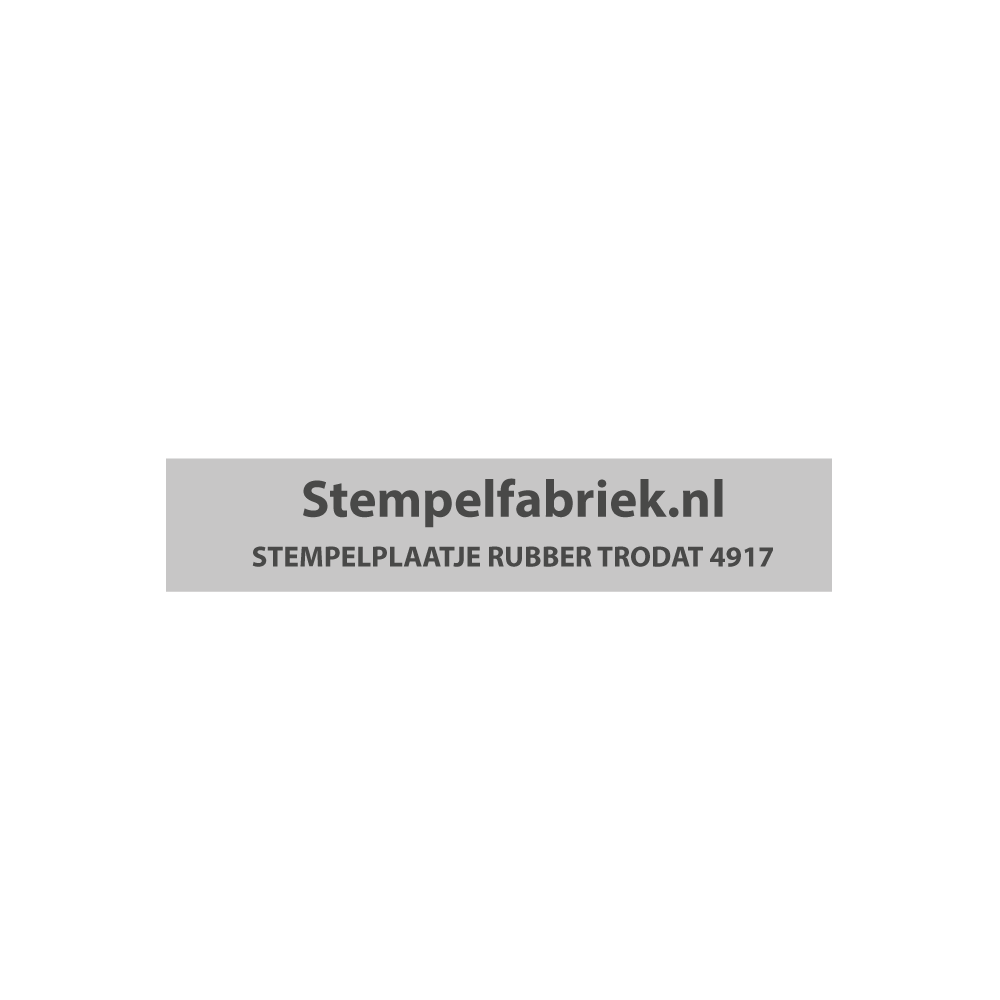 Stempelplaatje Trodat Printy 4917