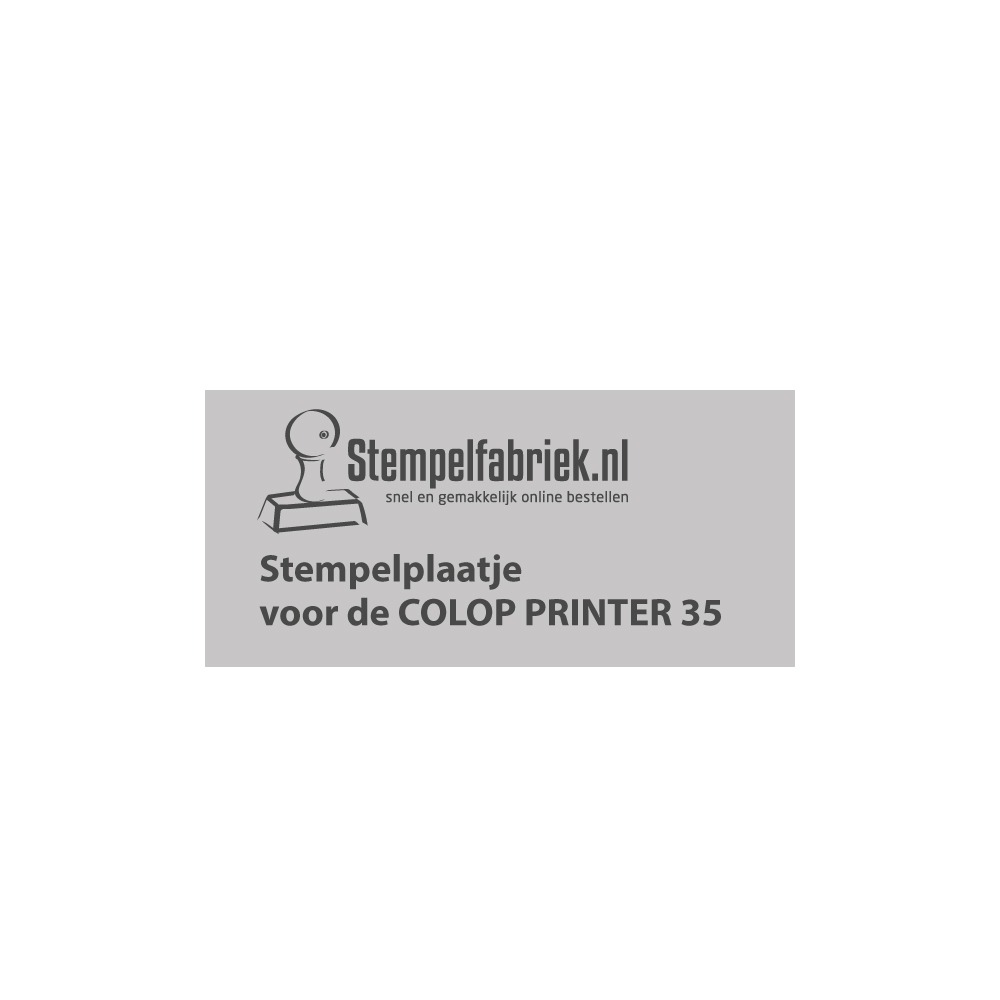 Stempelplaatje Colop Printer 35
