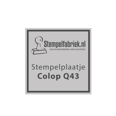 Tekstplaatje Colop Printer Q43