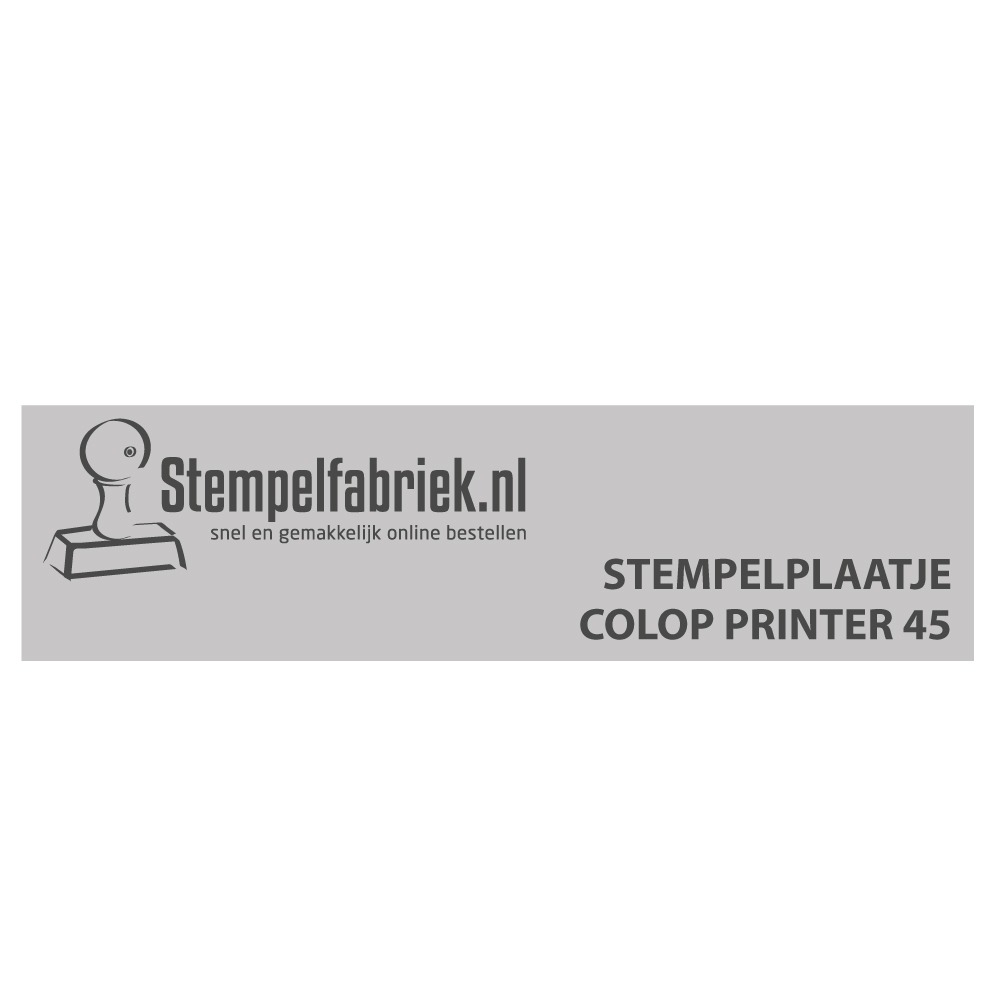 Stempelplaatje Colop Printer 45