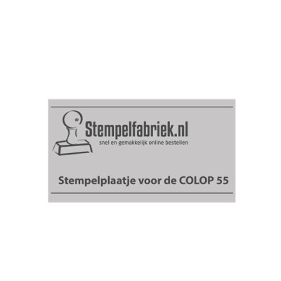 Tekstplaatje Colop Printer 55