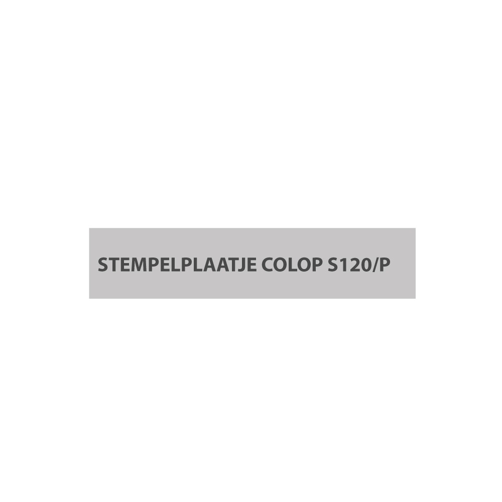 Stempelplaatje Colop S120/p