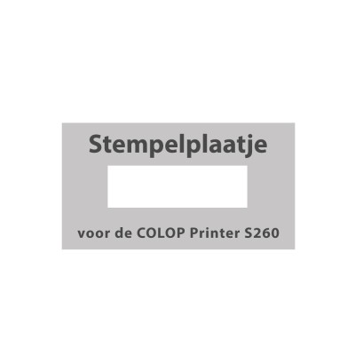 Stempelplaatje Colop Printer S 260 D