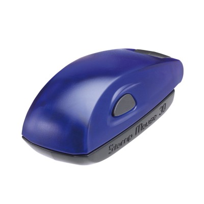 Stamp Mouse 30 blauw - Stempelfabriek.nl