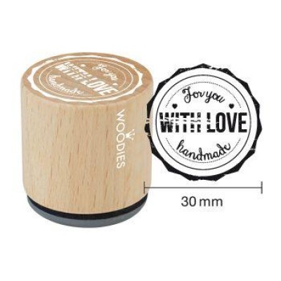 Handmade stempel Houten handstempel "Woodies" | With Love 