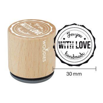 Handmade stempel Houten handstempel "Woodies" | With Love 