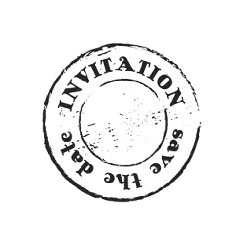 Uitnodiging stempel Houten handstempel "Woodies" | Invitation - Save the Date stempelafdruk
