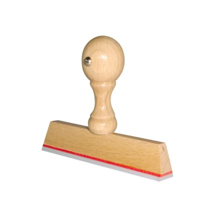 Houten handstempel 65x6 mm